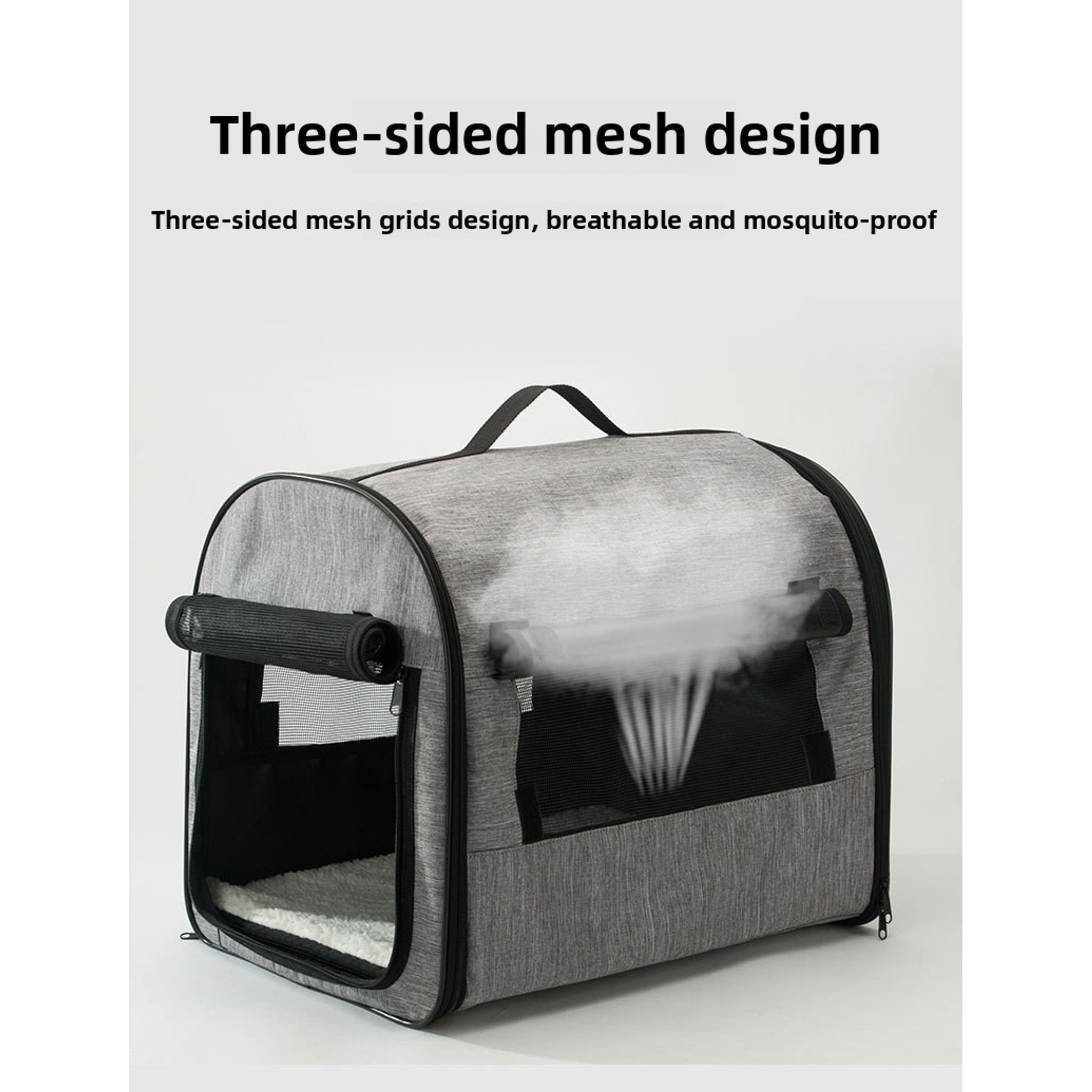 Foldable Breathable Pet House – Oxford Cloth, Mesh, Multi-Function Indoor/Outdoor Kennel for Medium & Large Dogs