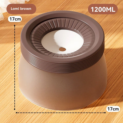 No-Spill Floating Water Bowl – BPA-Free Plastic Spill-Proof Pet Waterer for Cats & Small Dogs