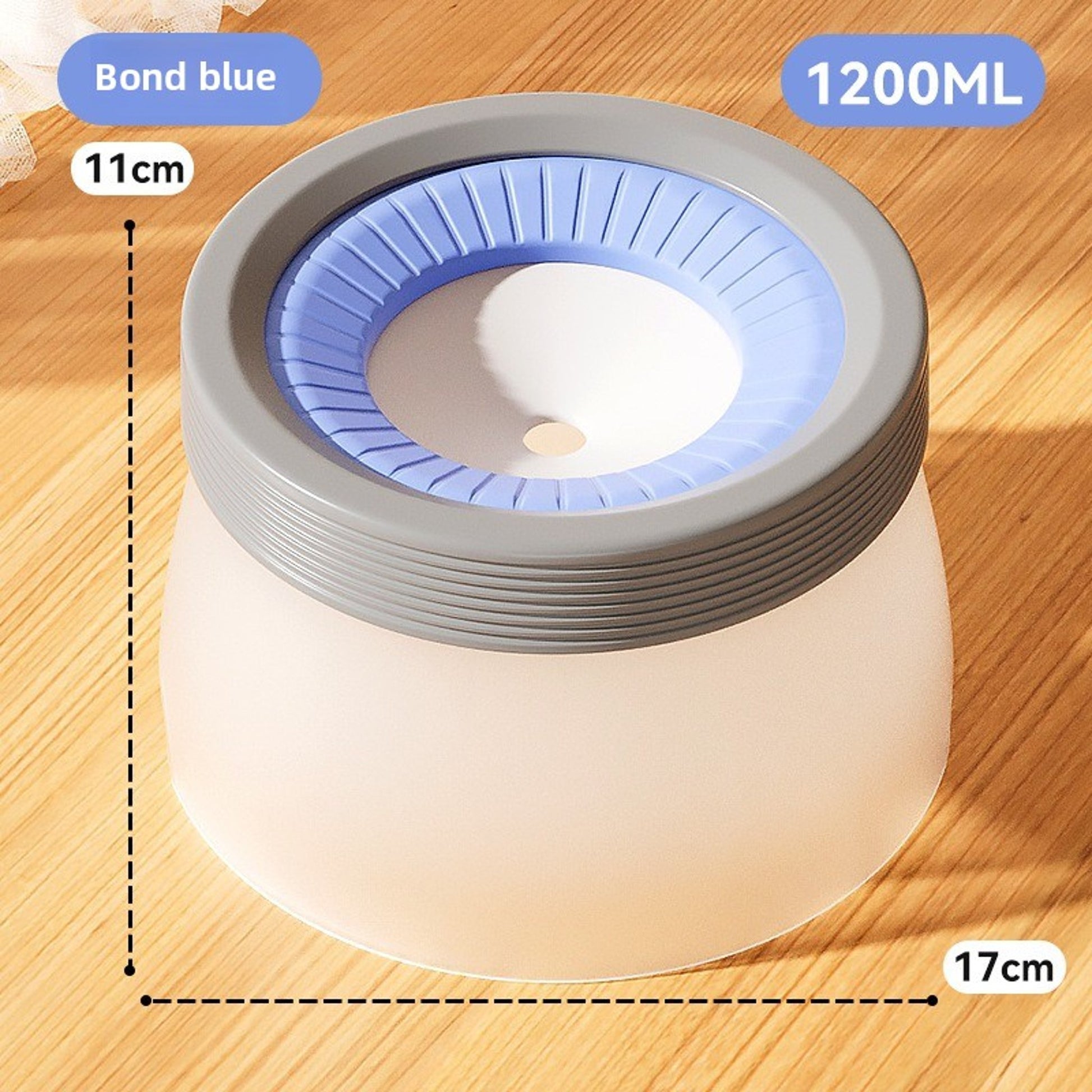 No-Spill Floating Water Bowl – BPA-Free Plastic Spill-Proof Pet Waterer for Cats & Small Dogs