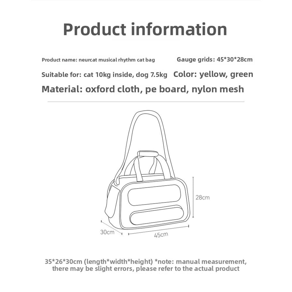 Breathable Oxford Cloth Pet Travel Bag – Large Capacity, Foldable Carrier for Cats & Small Dogs