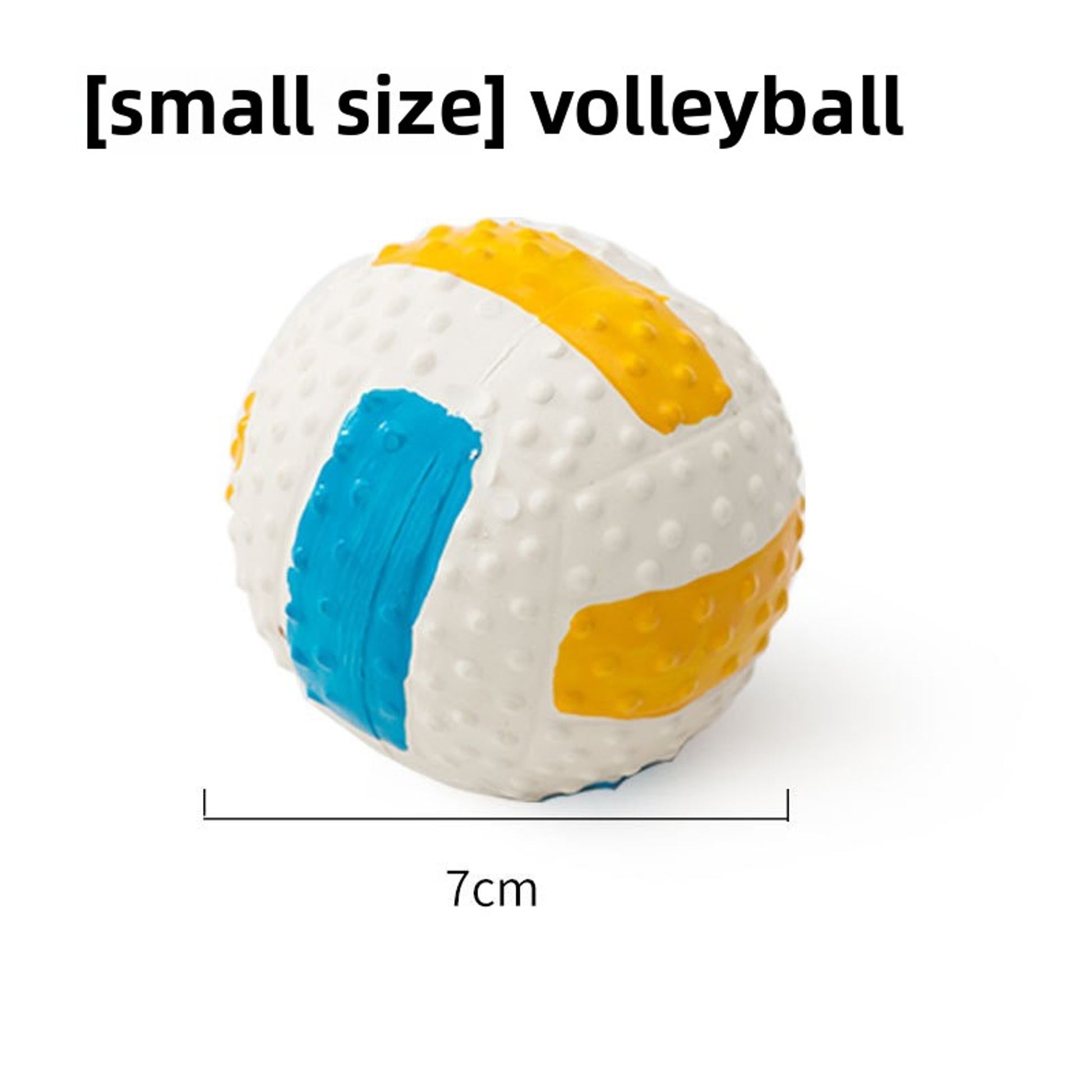 Durable Latex Squeaky Ball Toy – Chew-Resistant Interactive Training Toy for Small Dogs