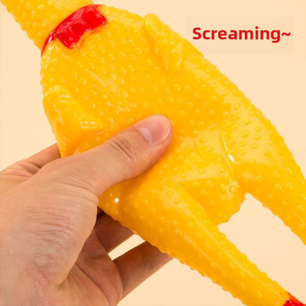 Squeaky Chicken Dog Toy – Durable Latex, Interactive Sound & Chew Toy for Dogs