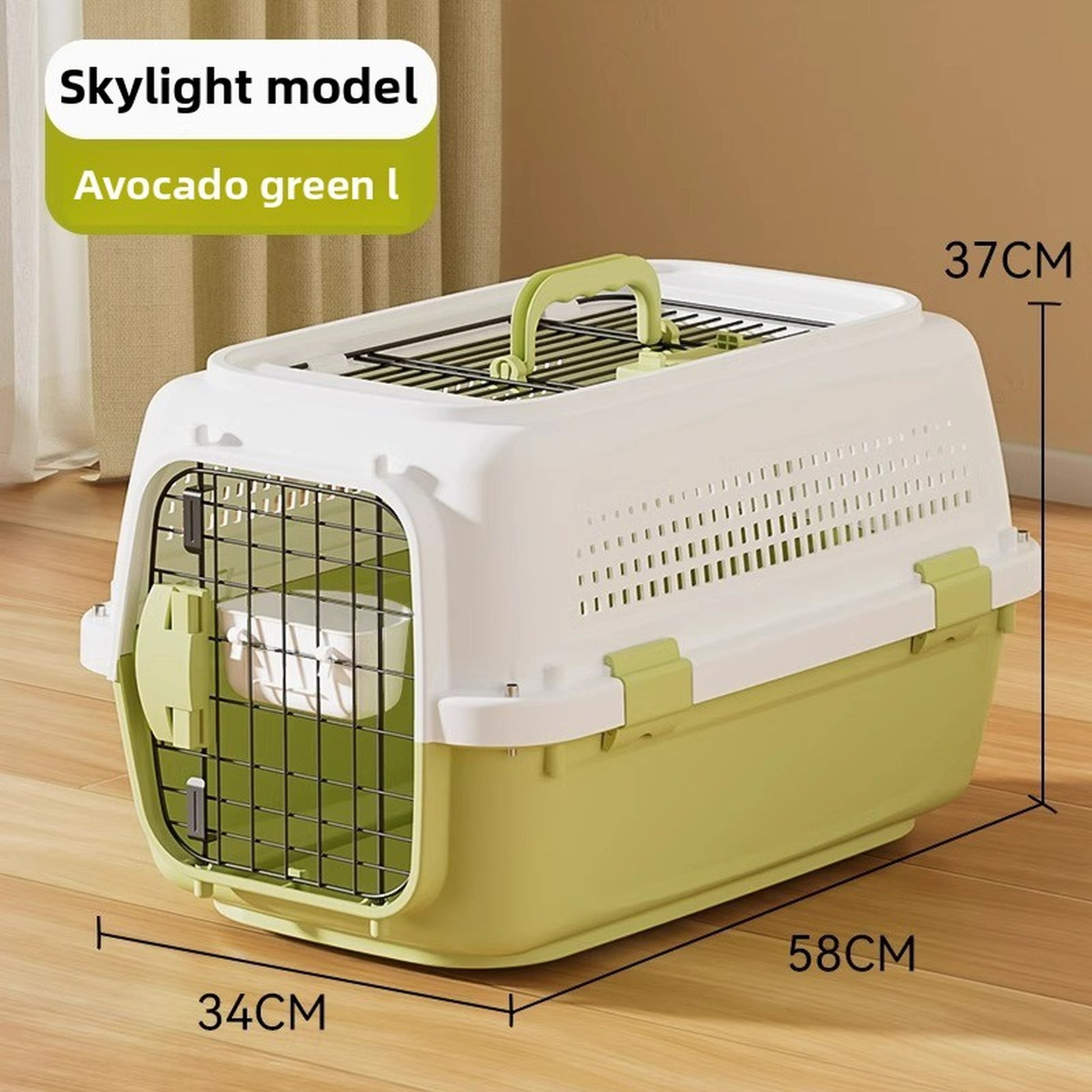 Airline-Approved Pet Carrier – Durable PP Plastic, Portable Travel Crate for Cats & Small Dogs