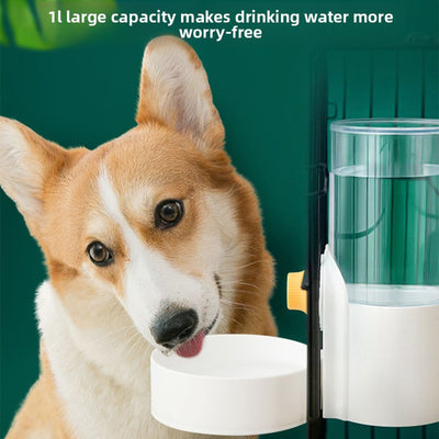 Auto-Refill Hanging Pet Feeder & Water Dispenser – BPA-Free Plastic, Dual Function, Dogs & Cats