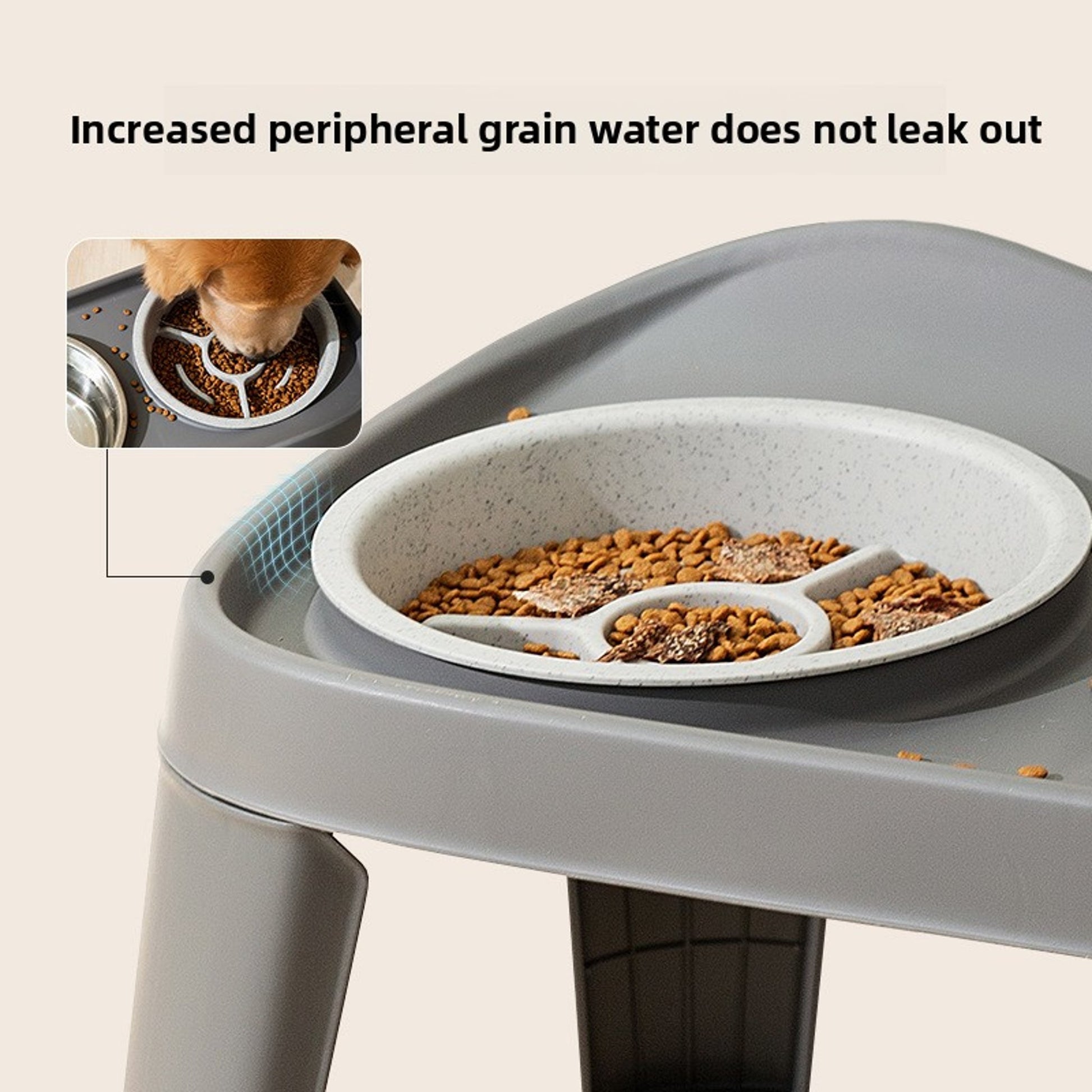 Orthopedic Elevated Slow Feeder – Stainless Steel Anti-Choke Bowl with Stand for Dogs