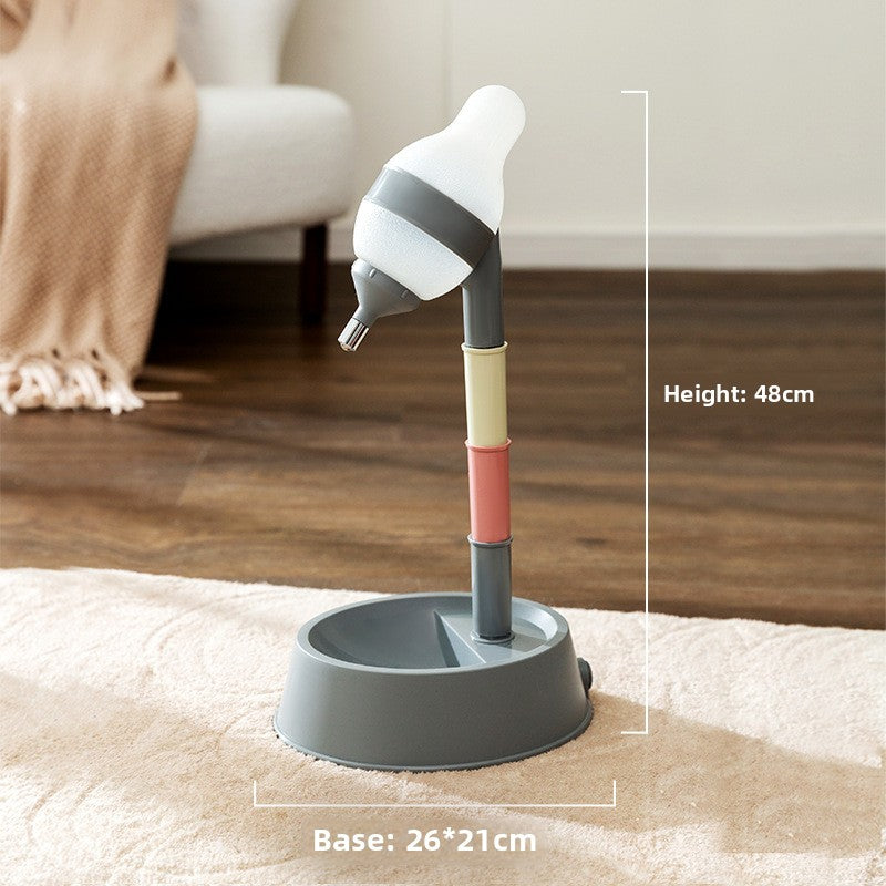 Adjustable Stainless Steel No-Spill Pet Water & Food Dispenser – Height Adjustable Dual Bowl for Dogs & Cats