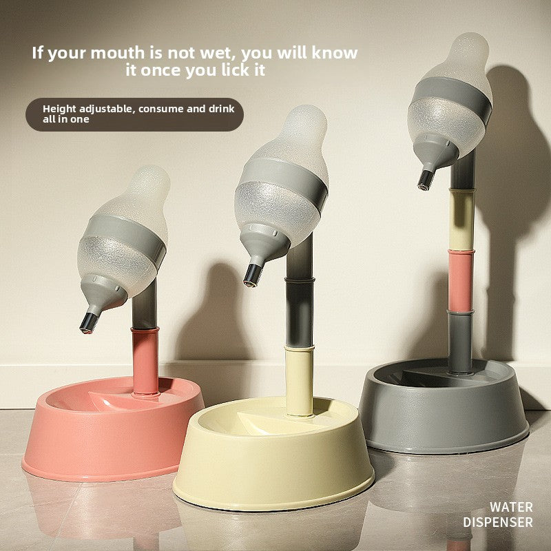 Adjustable Stainless Steel No-Spill Pet Water & Food Dispenser – Height Adjustable Dual Bowl for Dogs & Cats