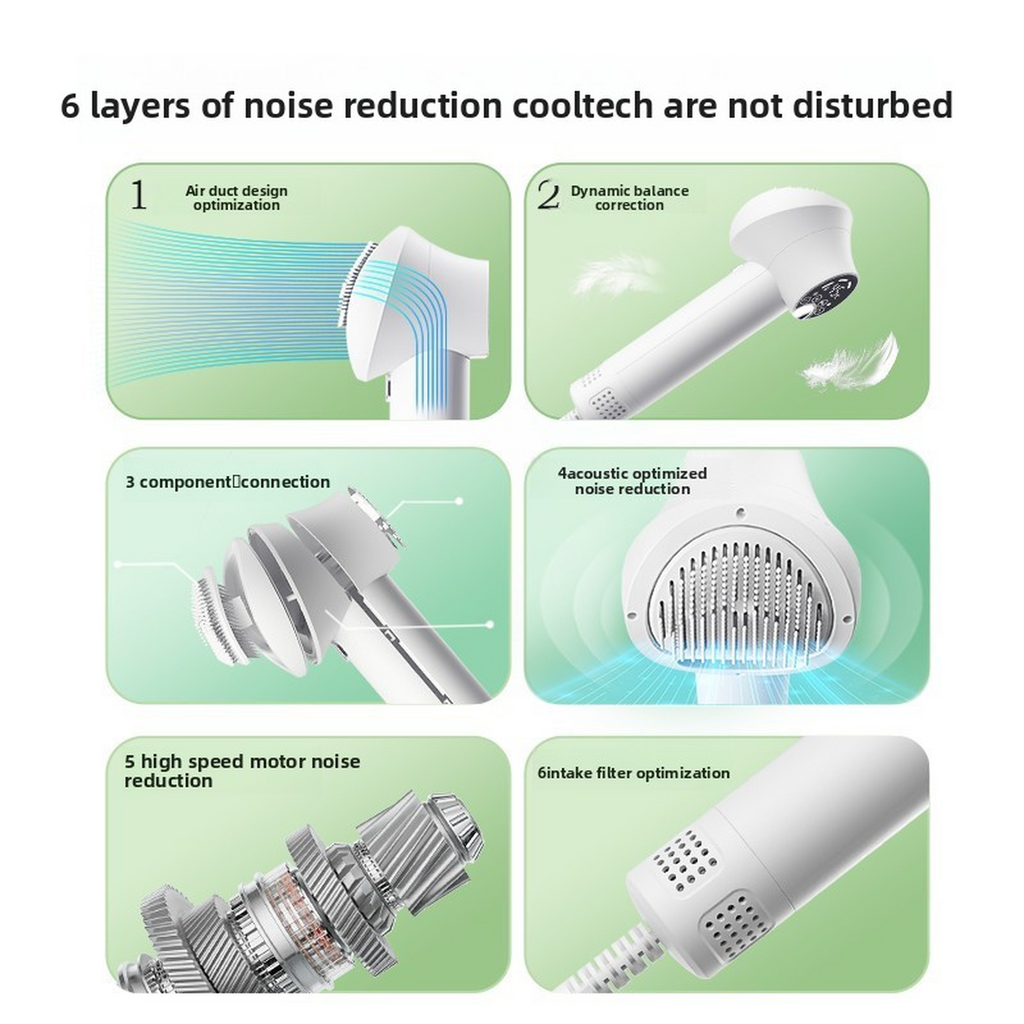 2‑in‑1 Pet Grooming Dryer – LED Touch Panel, Noise‑Reduction Motor for Dogs & Cats