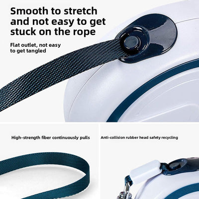 Retractable Dog Leash – ABS Shell, Auto Brake, for Small to Large Dogs