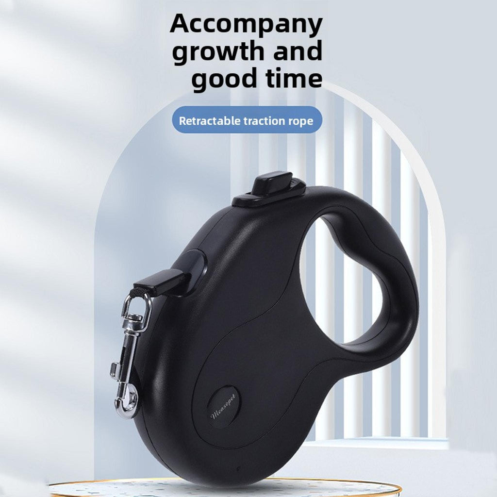 One-Touch Lock Retractable Leash – Durable ABS Shell, Tangle-Free for Small to Large Dogs