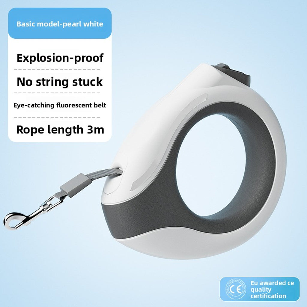 Retractable Dog Leash with Harness – ABS Handle, Reflective Auto-Rolling Leash for Small & Medium Dogs