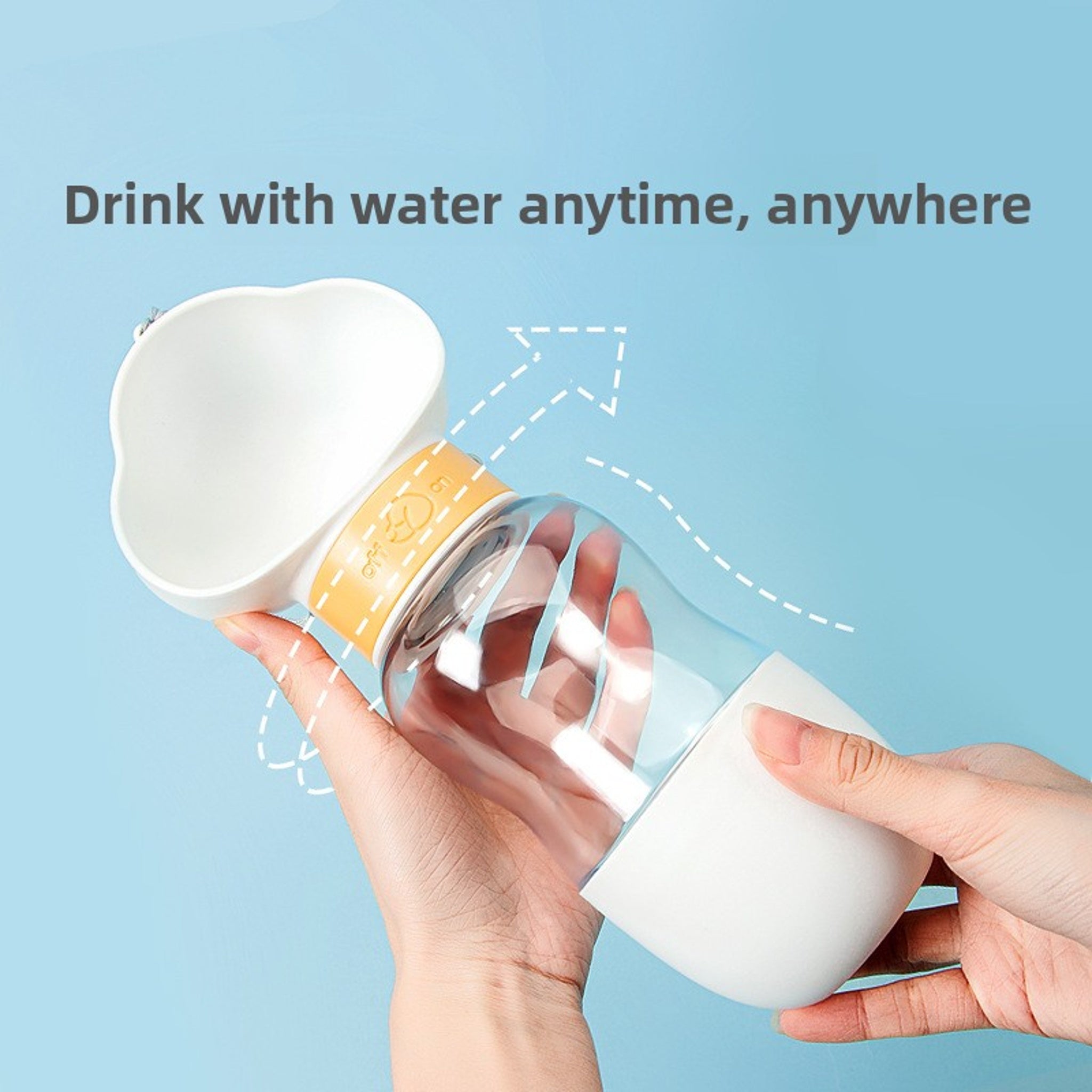 Cloud Shape Portable Leak‑Proof Water Bottle – BPA‑Free Travel Dispenser for Dogs