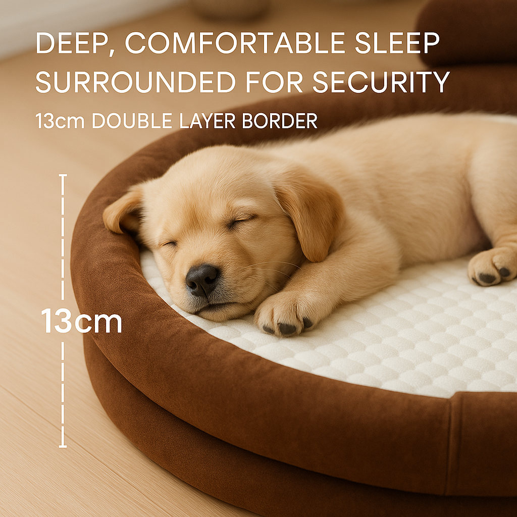 Dual‑Sided Pillow Bed – Plush Cotton, All‑Season Comfort for Cats & Small Dogs