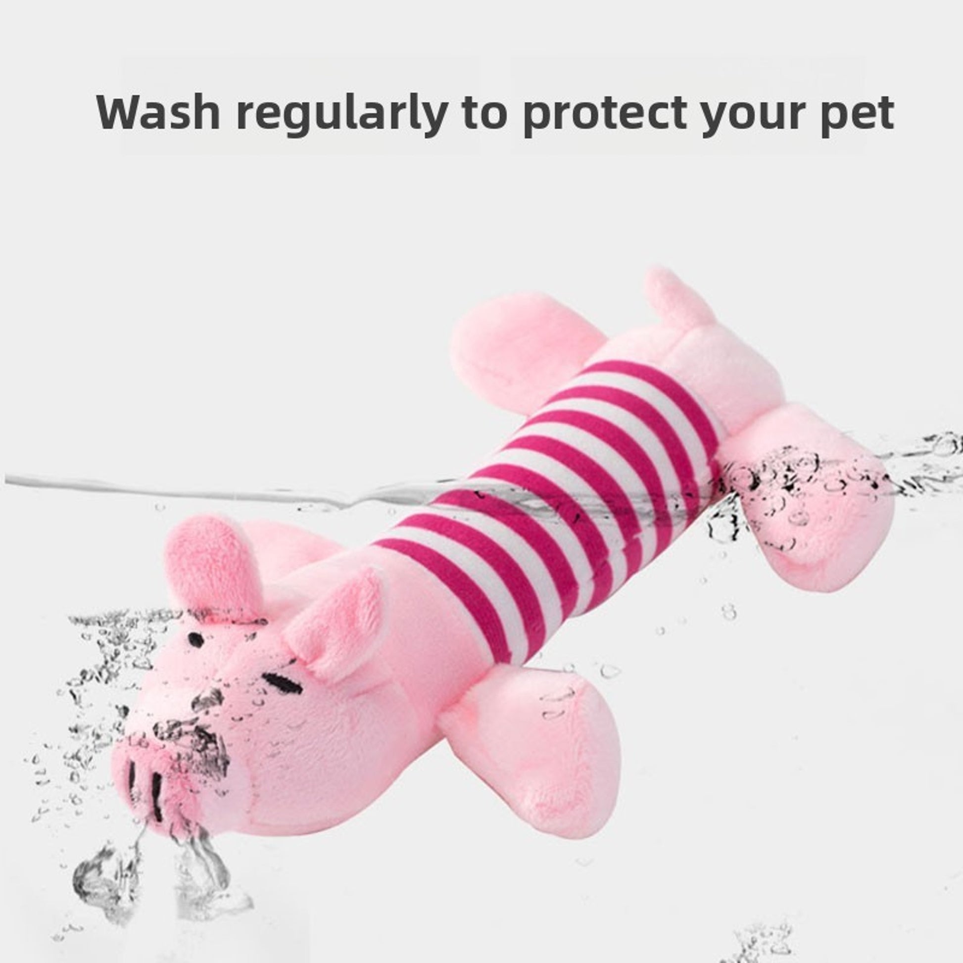 Squeaky Plush Chew Toy – Soft Durable Teething Trainer for Small & Medium Dogs