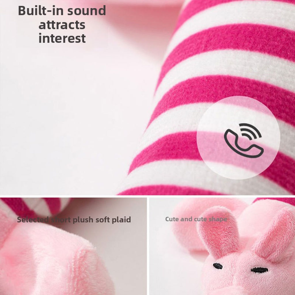 Squeaky Plush Chew Toy – Soft Durable Teething Trainer for Small & Medium Dogs