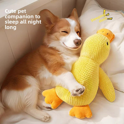 Squeaky Duck Plush Toy – Soft Fabric, Sound-Making, for Small & Medium Dogs