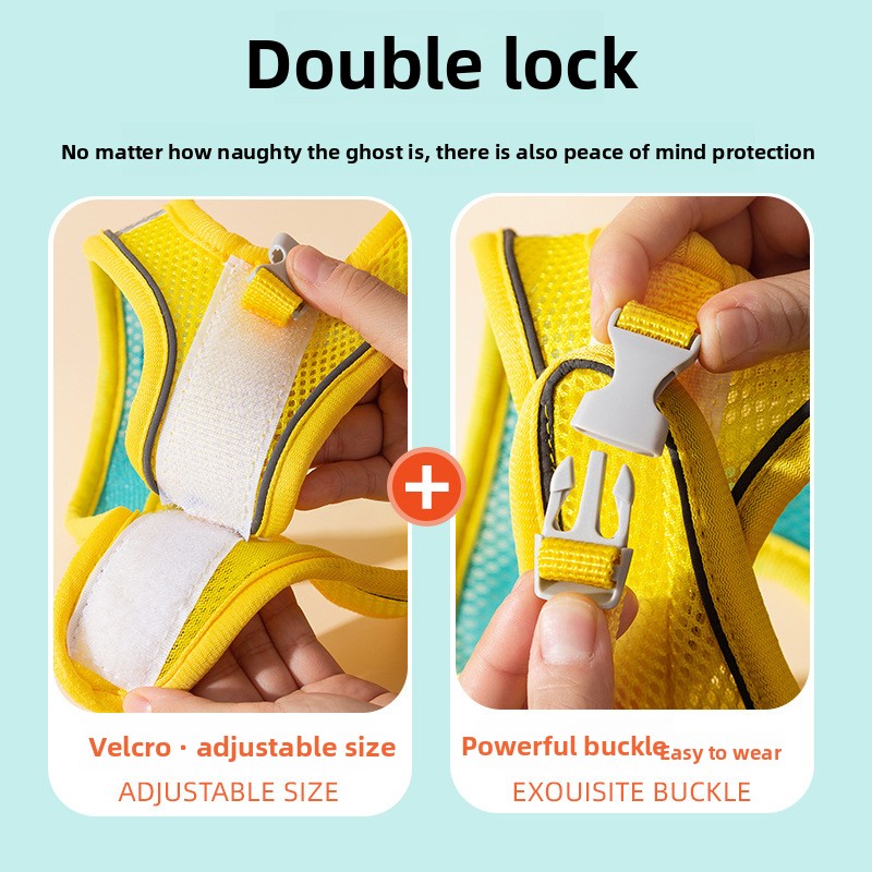 No-Pull Cooling Dog Harness – Breathable Mesh, Escape-Proof for Small to Medium Dogs