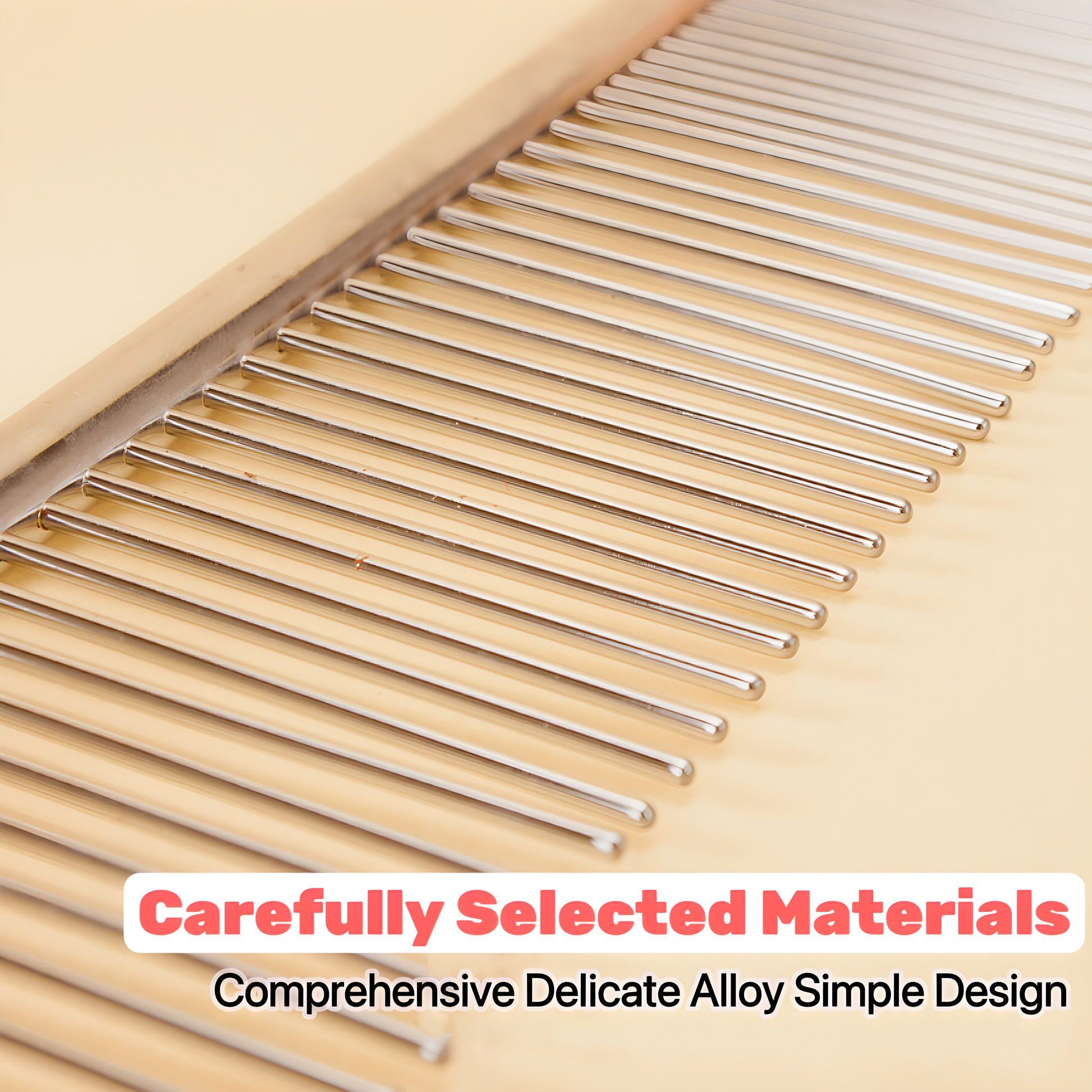 Dual‑Tooth Stainless Steel Pet Comb – Tangle‑Free Grooming for Dogs & Cats