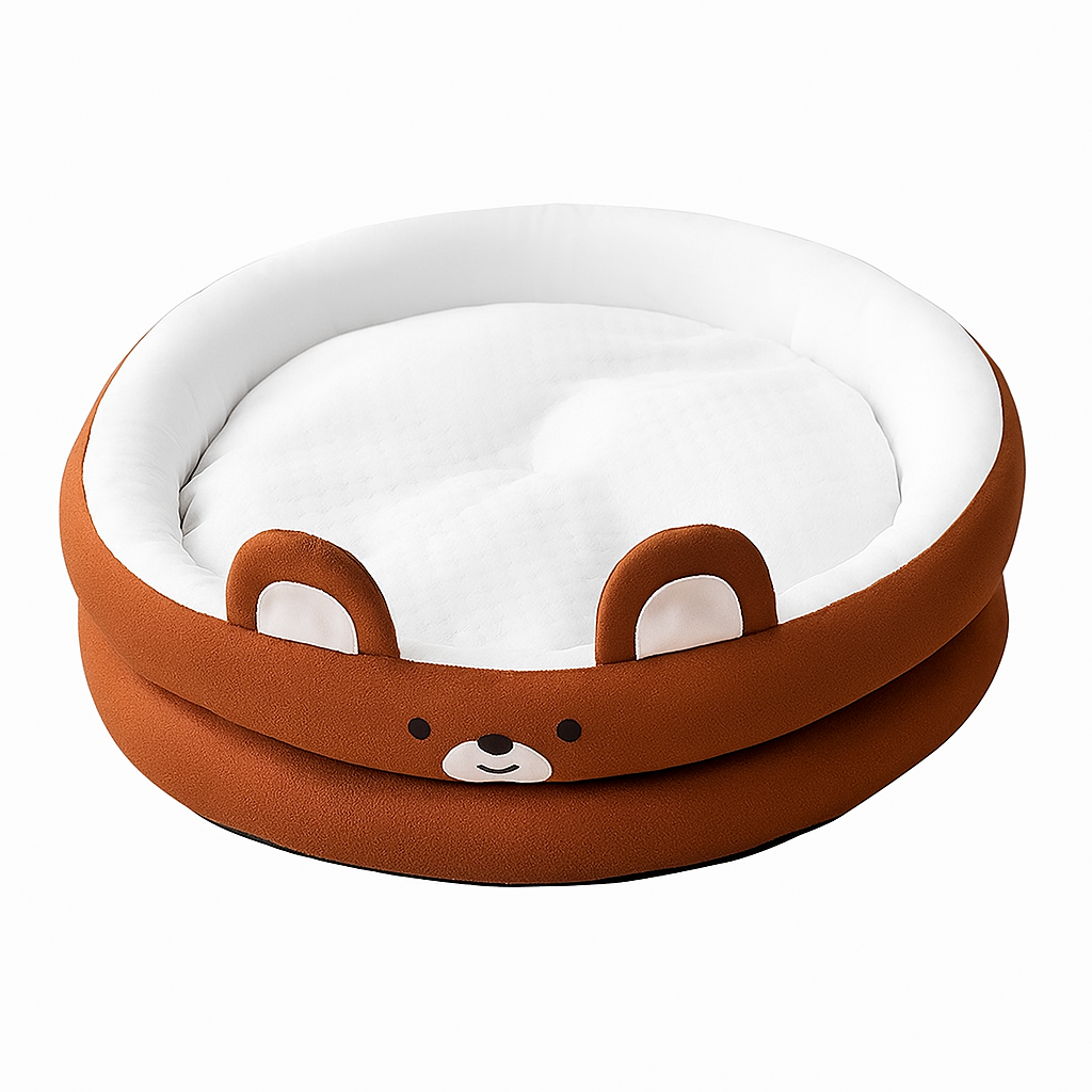 Dual‑Sided Pillow Bed – Plush Cotton, All‑Season Comfort for Cats & Small Dogs