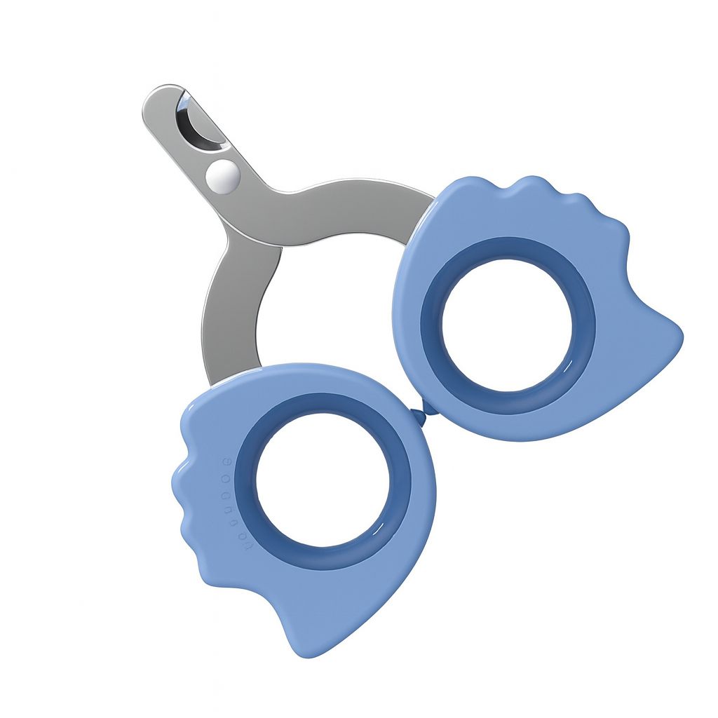 Curved-Head Pet Nail Clippers – Stainless Steel Safe Grip for Cats & Small Dogs
