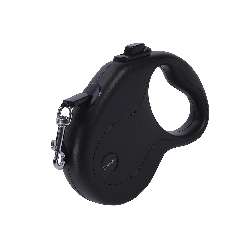 One-Touch Lock Retractable Leash – Durable ABS Shell, Tangle-Free for Small to Large Dogs