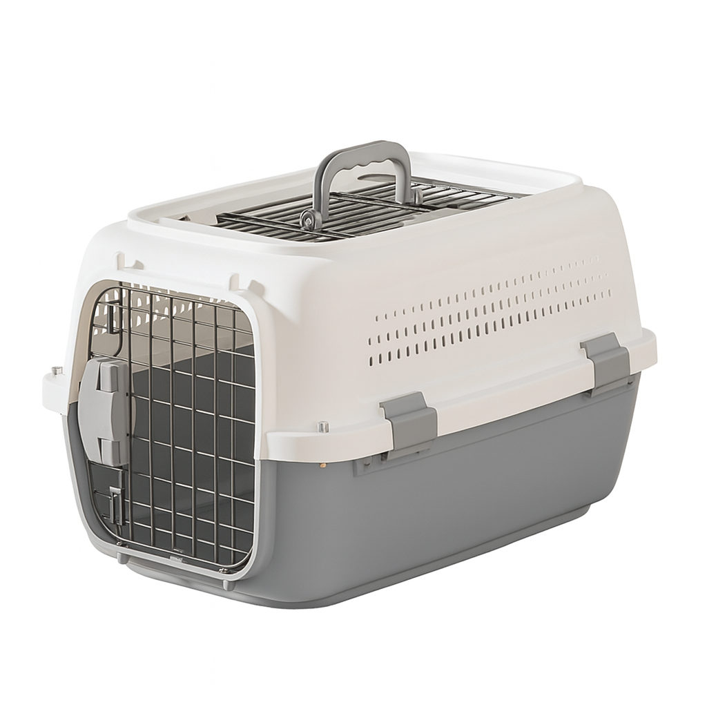 Airline-Approved Pet Carrier – Durable PP Plastic, Portable Travel Crate for Cats & Small Dogs