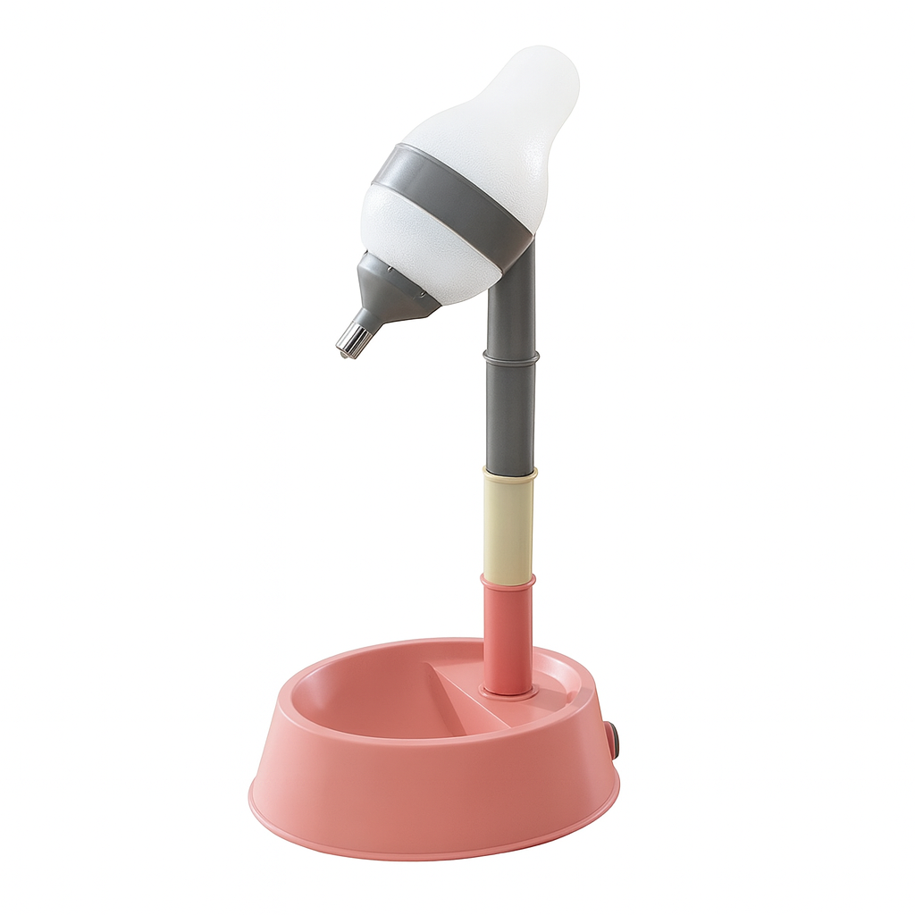 Adjustable Stainless Steel No-Spill Pet Water & Food Dispenser – Height Adjustable Dual Bowl for Dogs & Cats