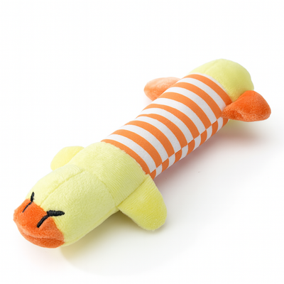 Squeaky Plush Chew Toy – Soft Durable Teething Trainer for Small & Medium Dogs