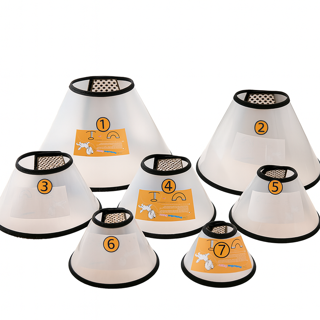 Flexible Elizabeth Cone Collar – Soft TPU, Anti-Lick Recovery Shield for Cats & Dogs