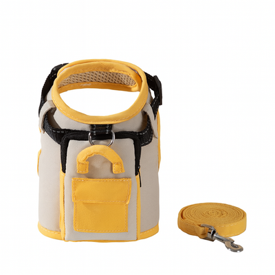 Reflective Dog Backpack Harness – Cotton Blend, Adjustable Outdoor Vest for Small Dogs & Cats