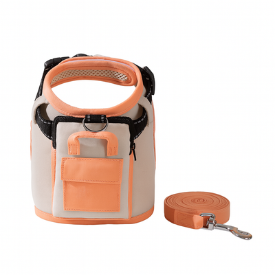 Reflective Dog Backpack Harness – Cotton Blend, Adjustable Outdoor Vest for Small Dogs & Cats