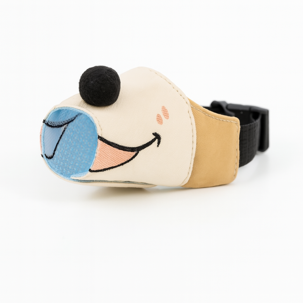 Adjustable Anti-Bite Dog Muzzle – Soft Oxford Cloth, Breathable Safety Mask for Small to Large Dogs