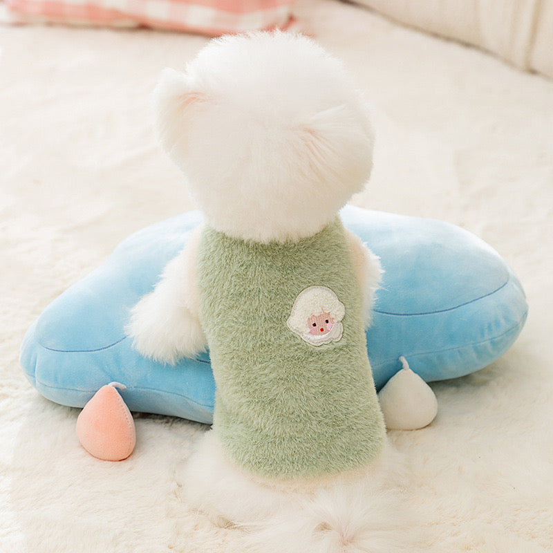 Orly Pink Baby Face Fleece Vest – Plush Warmth, Cute Style for Small Dogs & Cats