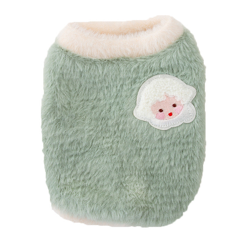 Orly Pink Baby Face Fleece Vest – Plush Warmth, Cute Style for Small Dogs & Cats