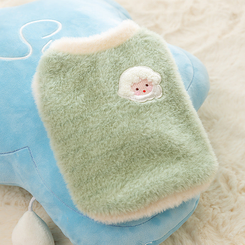 Orly Pink Baby Face Fleece Vest – Plush Warmth, Cute Style for Small Dogs & Cats