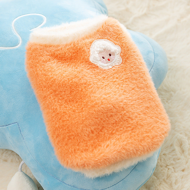 Orly Pink Baby Face Fleece Vest – Plush Warmth, Cute Style for Small Dogs & Cats