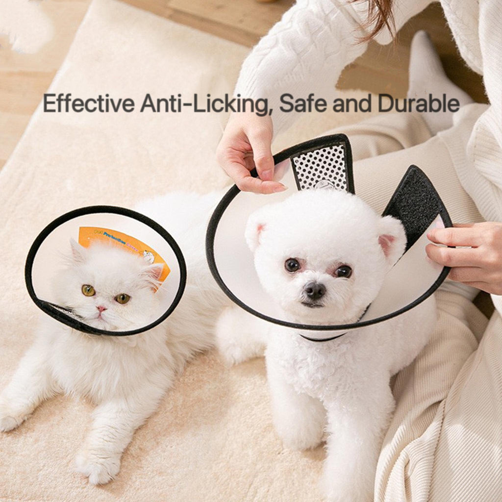Flexible Elizabeth Cone Collar – Soft TPU, Anti-Lick Recovery Shield for Cats & Dogs