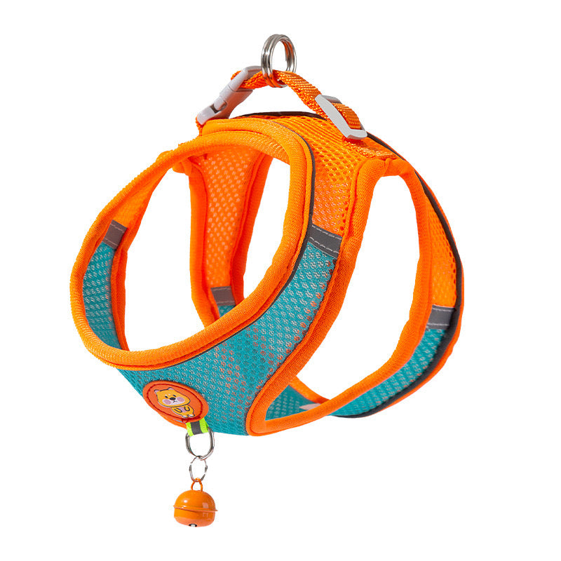 Breathable No-Choke Dog Harness – Mesh Cooling Vest for Small & Medium Dogs