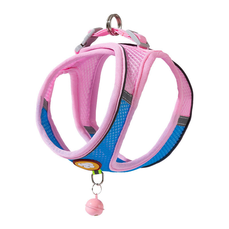 Breathable No-Choke Dog Harness – Mesh Cooling Vest for Small & Medium Dogs