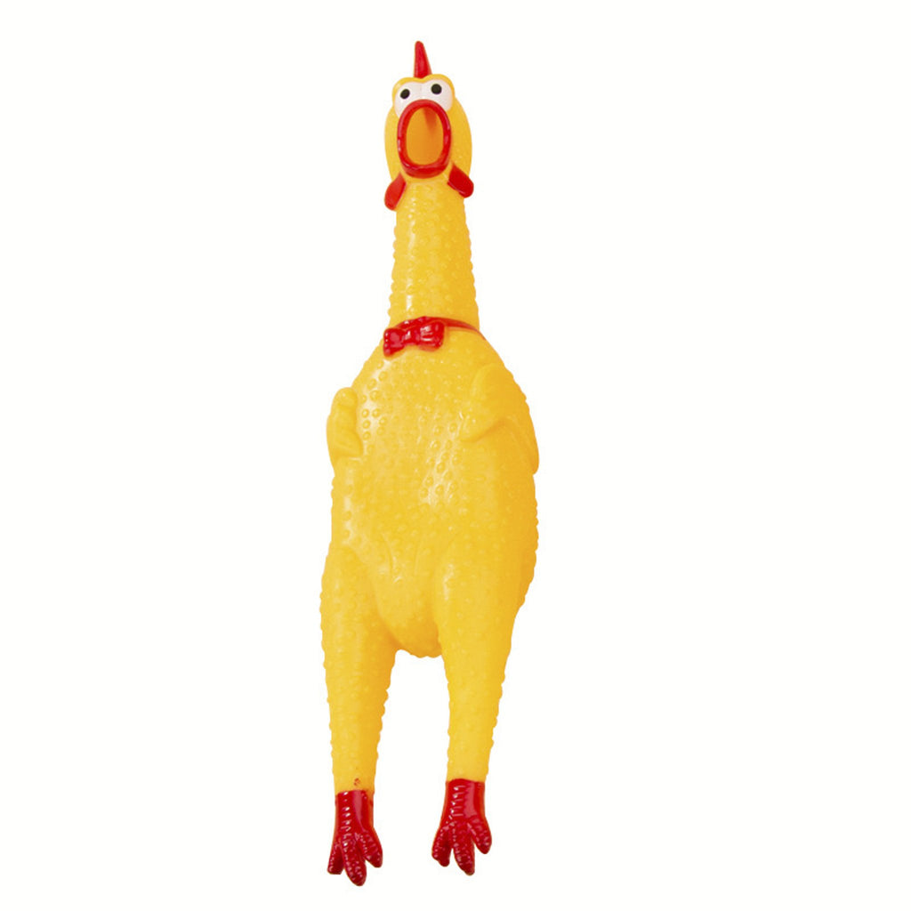 Squeaky Chicken Dog Toy – Durable Latex, Interactive Sound & Chew Toy for Dogs