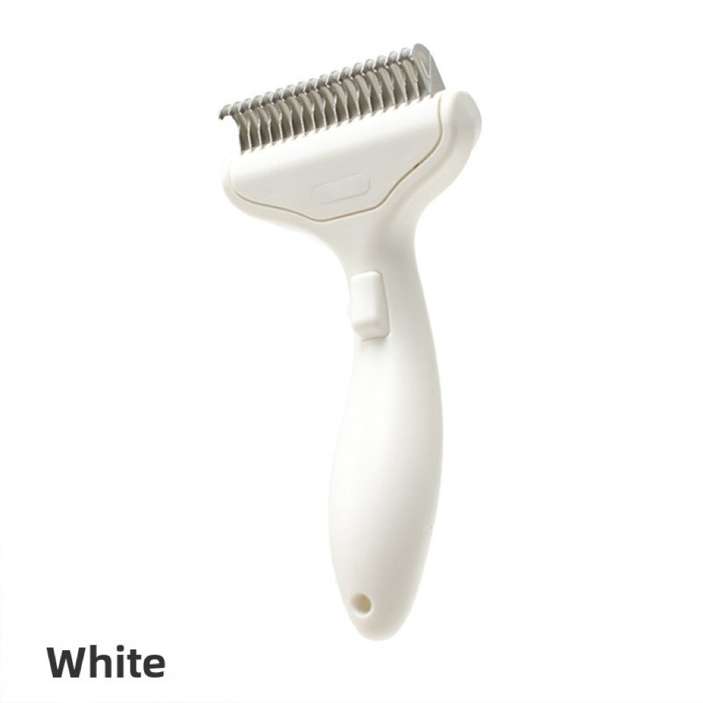 One-Click Hair Removal Pet Grooming Comb – Durable Anti-Tangle Dematting Brush for Dogs & Cats