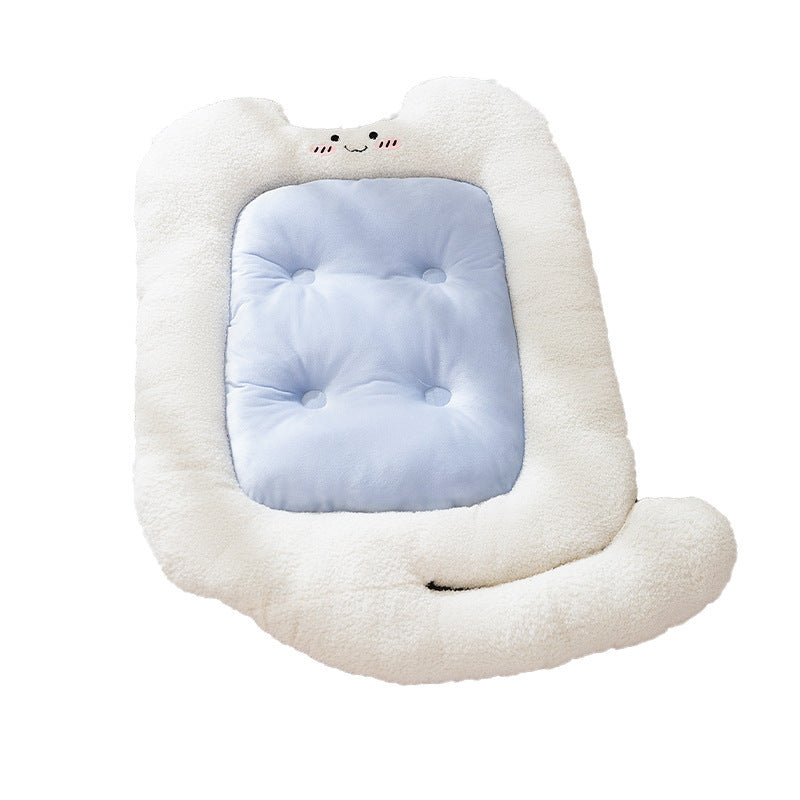 Bondi Blue Pet Bed – Plush Warm Cushion for Dogs & Cats