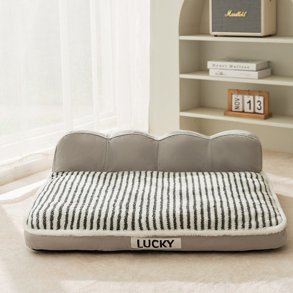 Cozy Pillow Pet Bed – Cotton Plush, Open‑Style Warm Mattress for Dogs & Cats