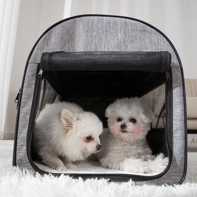 Foldable Breathable Pet House – Oxford Cloth, Mesh, Multi-Function Indoor/Outdoor Kennel for Medium & Large Dogs