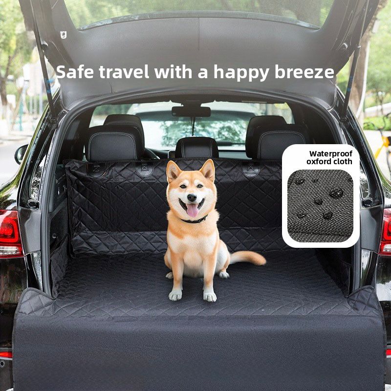 Waterproof Trunk Car Pet Mat – 600D Oxford Cloth, Anti-Scratch, Foldable Bed for Small to Large Dogs