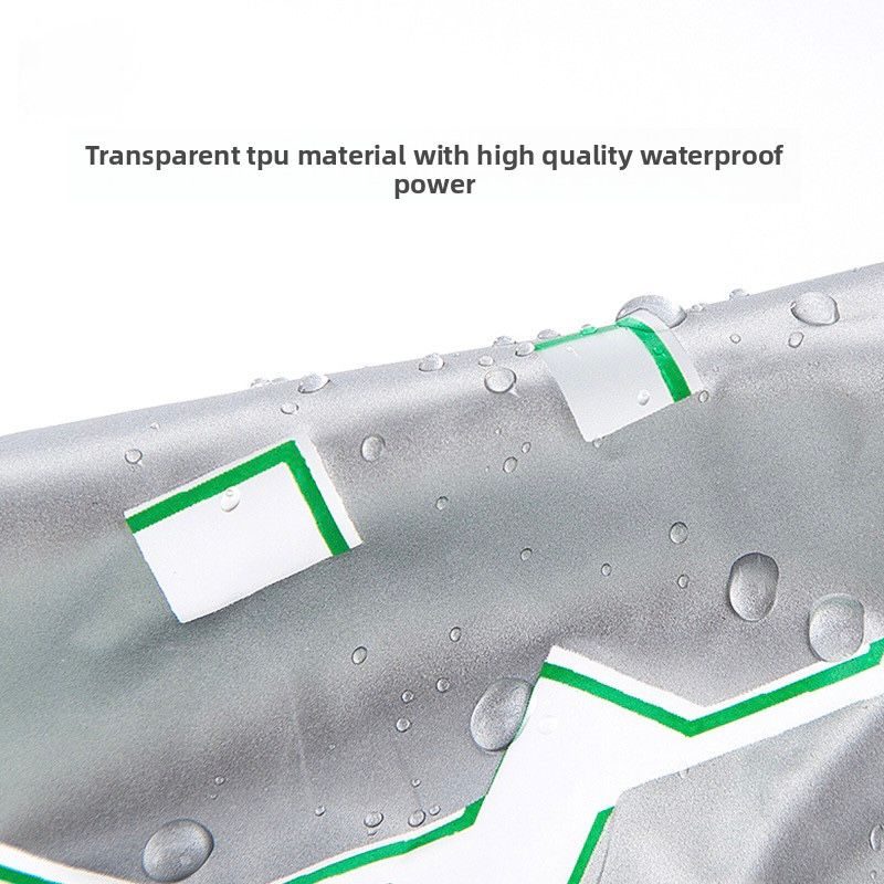 Reflective Waterproof Dog Raincoat – Transparent TPU, Four-Legged Design for Small & Medium Breeds