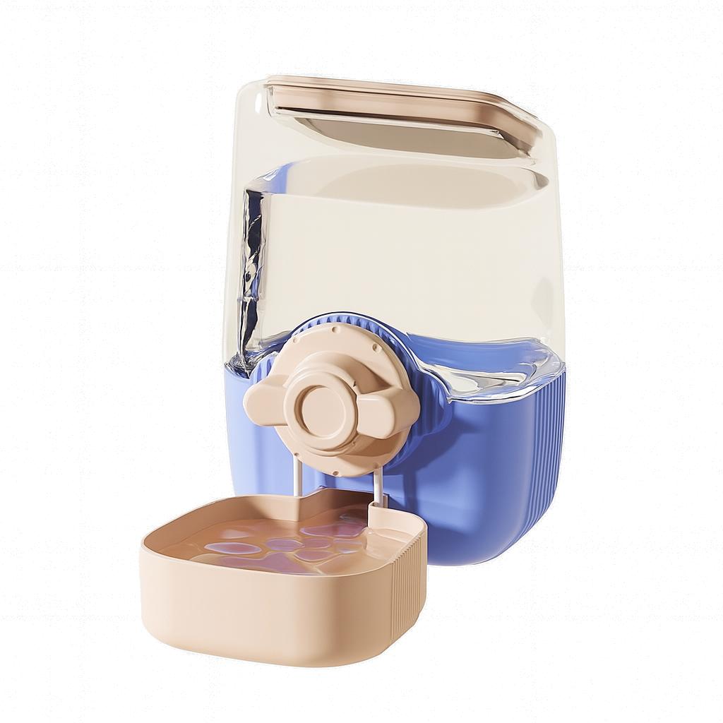 Dream Pink Large Capacity Hanging Dispenser – Plastic Dual Feeder & Waterer for Cats and Dogs