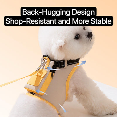 Reflective Dog Backpack Harness – Cotton Blend, Adjustable Outdoor Vest for Small Dogs & Cats