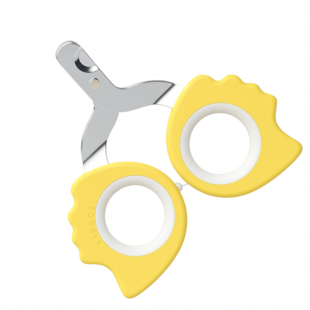 Curved-Head Pet Nail Clippers – Stainless Steel Safe Grip for Cats & Small Dogs